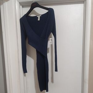 Charlotte Russe Deep Blue Asymmetrical Dress